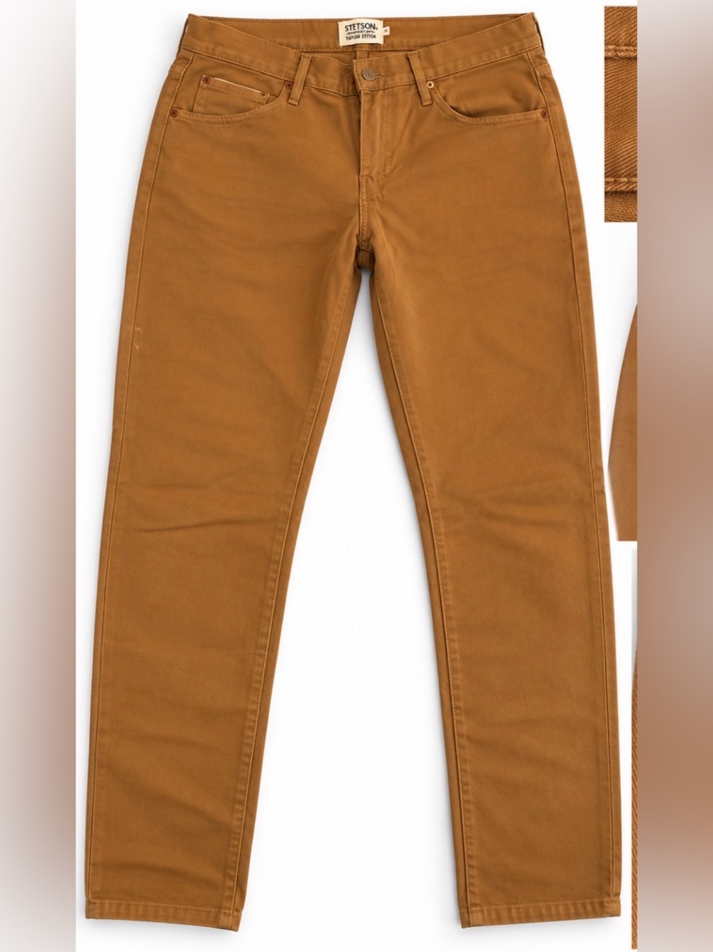 Stetson Men's Slim Jeans in Caramel
